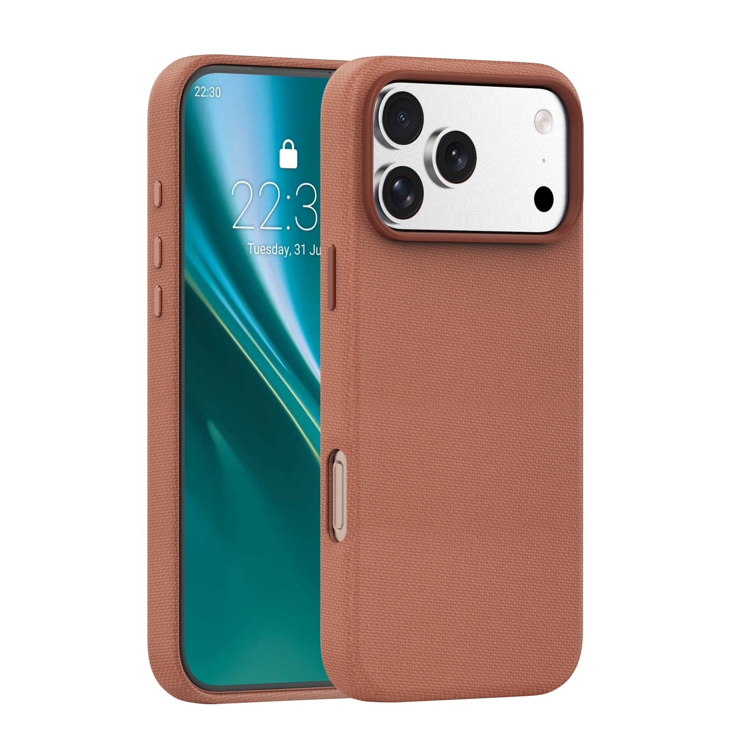 Mag Back Cover Σιλικόνης 2mm Καφέ (iPhone 17 Pro Max)