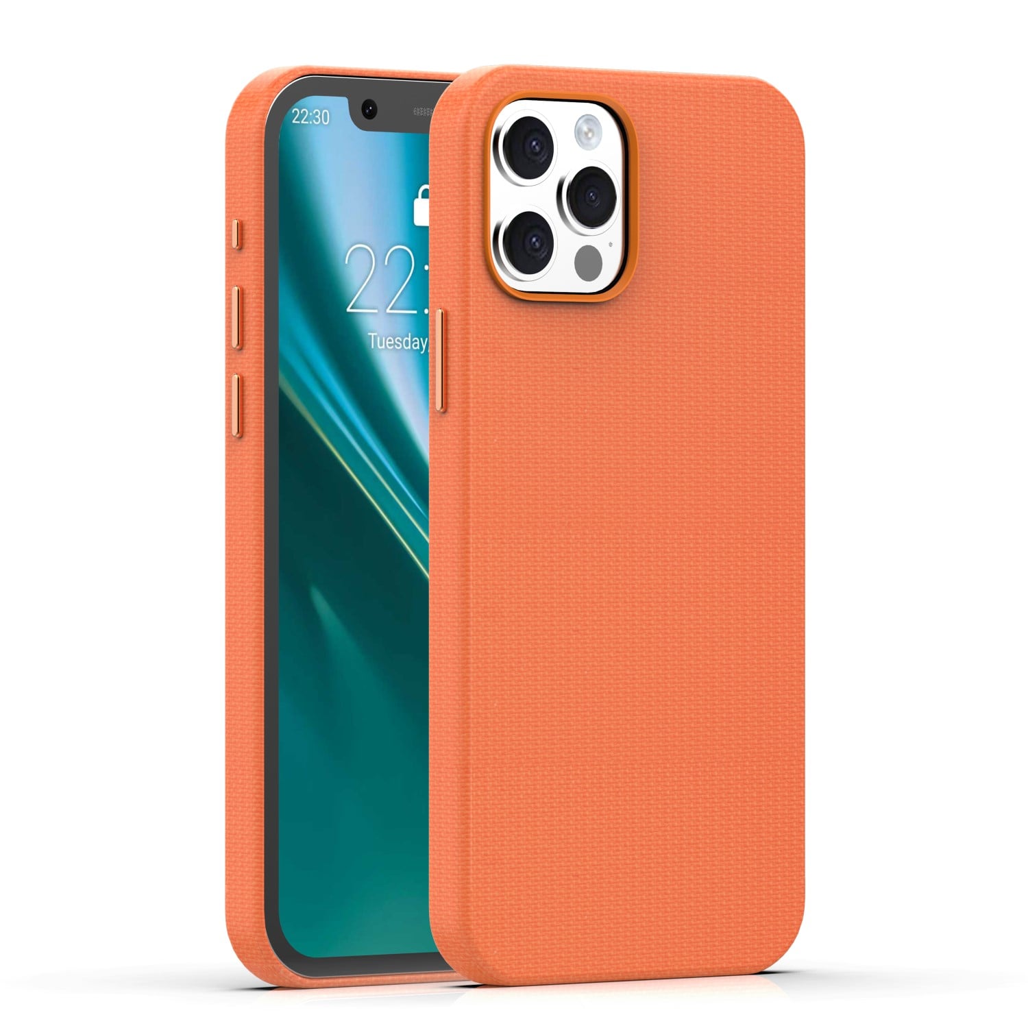 Mag Back Cover Σιλικόνης 2mm Πορτοκαλί (iPhone 12 / 12 Pro)