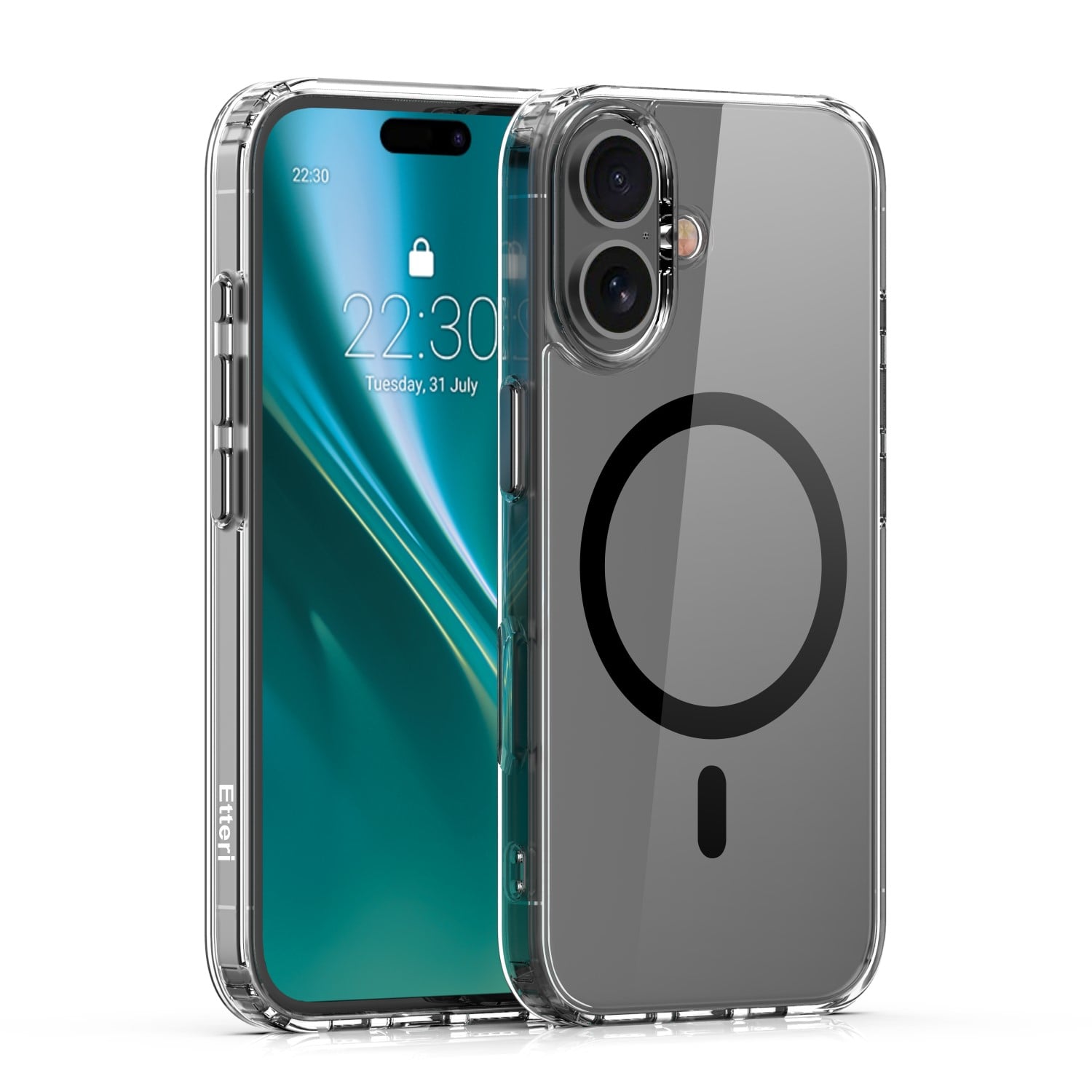 Etteri Color Mag Back Cover Σιλικόνης / Πλαστικό Μαύρο (iPhone 16 Plus)