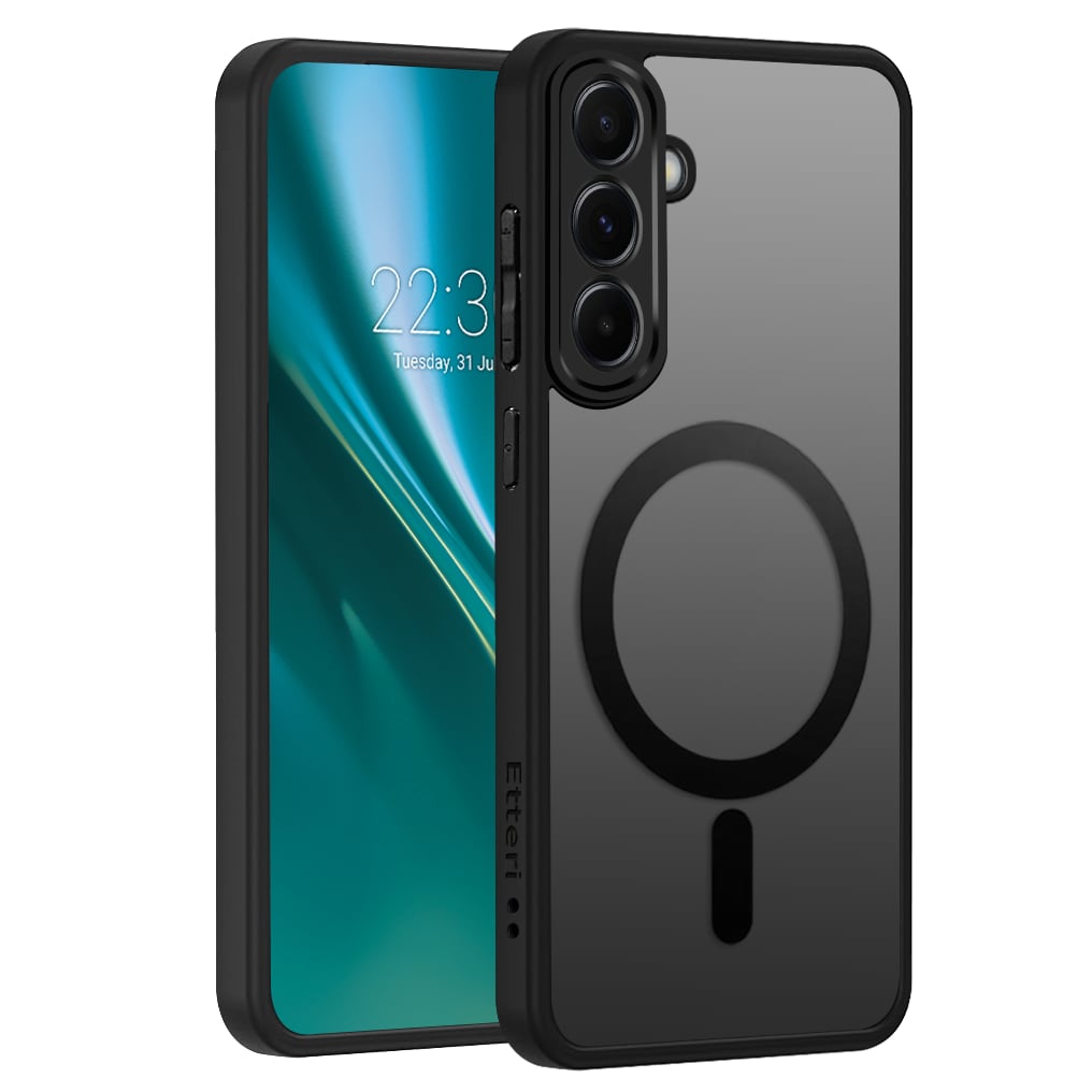 Etteri Matt Mag Back Cover Μαύρο (Galaxy A57)