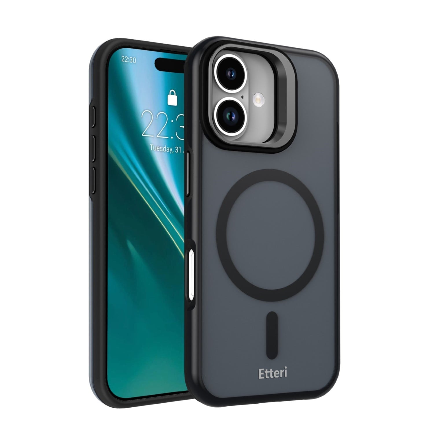 Etteri Back Cover Σιλικόνης Μαύρο (iPhone 17)