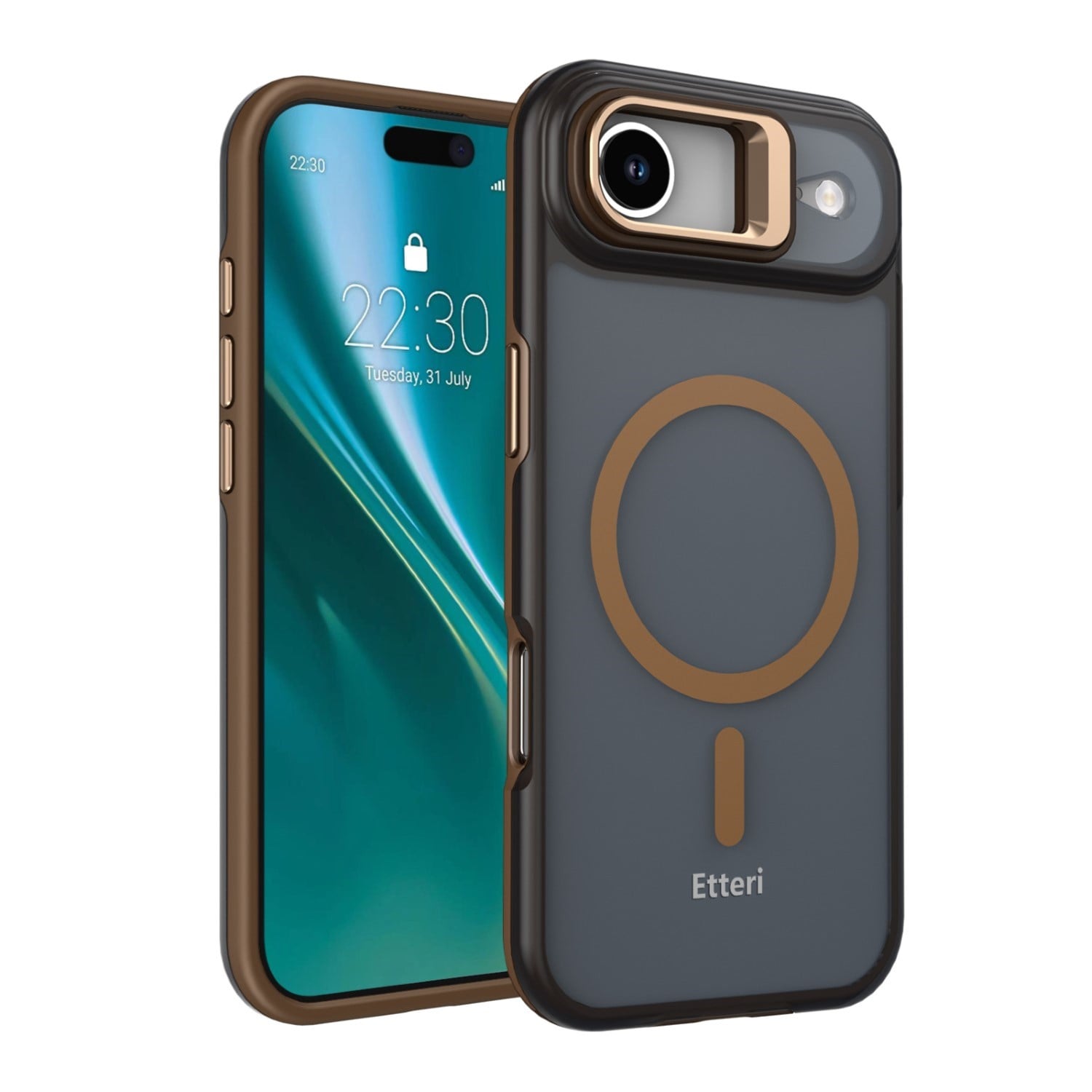 Etteri Back Cover Σιλικόνης Καφέ (iPhone Air)