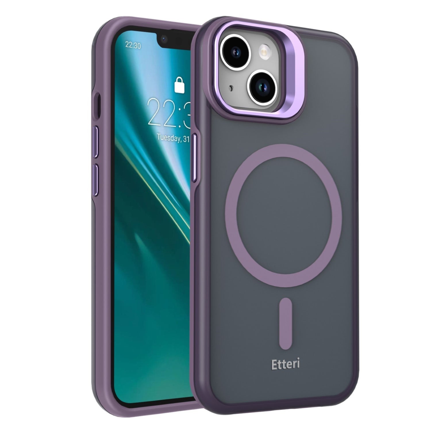 Etteri Back Cover Σιλικόνης Μωβ (iPhone 14)