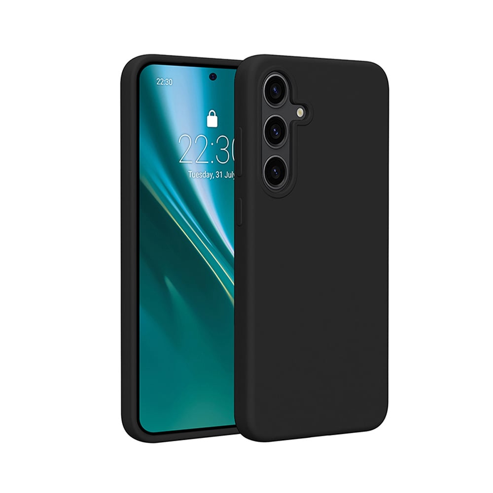 Etteri Back Cover Σιλικόνης Μαύρο (Galaxy S25)
