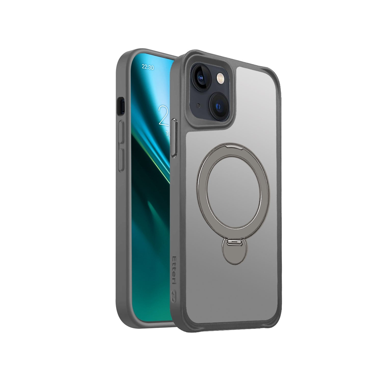 Etteri Back Cover Σιλικόνης / Πλαστικό Γκρι (iPhone 14)
