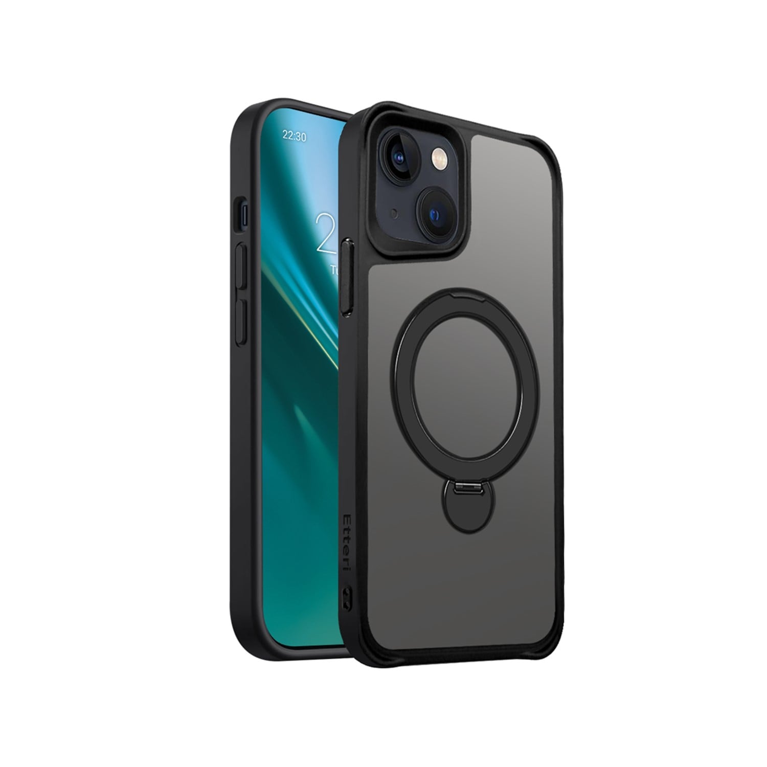 Etteri Back Cover Σιλικόνης / Πλαστικό Μαύρο (iPhone 13)