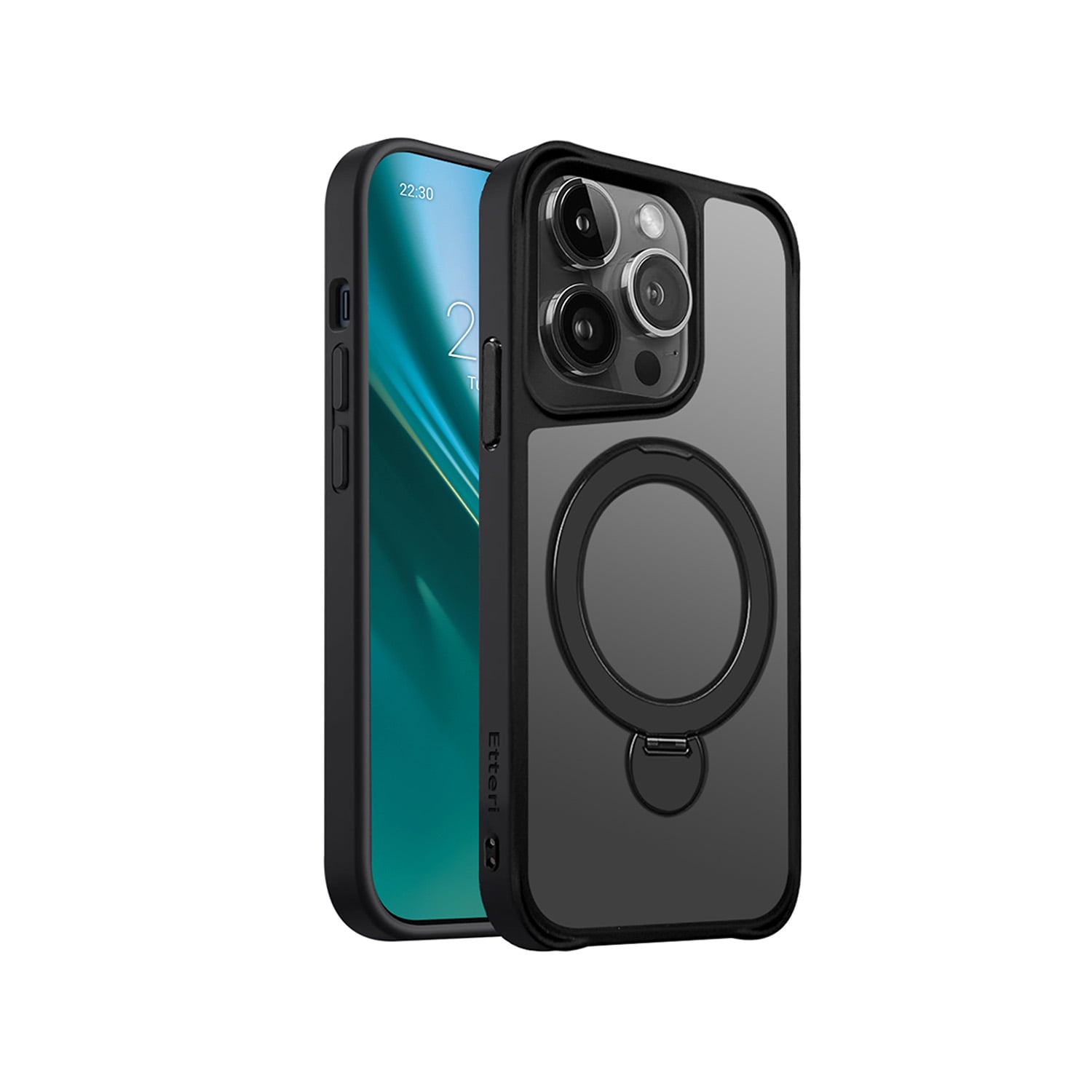 Etteri Back Cover Σιλικόνης / Πλαστικό Μαύρο (iPhone 14 Pro)
