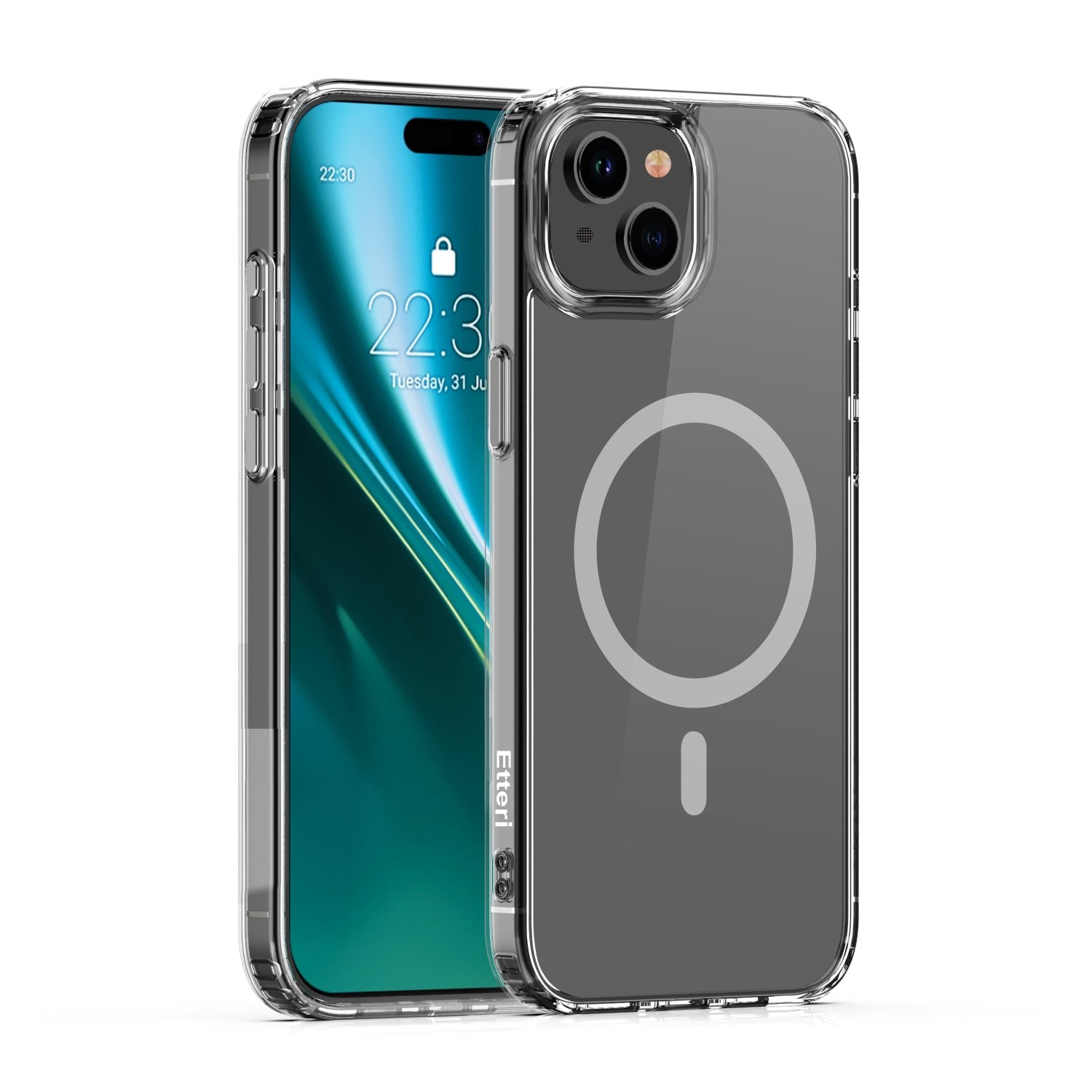 Etteri Color Mag Back Cover Σιλικόνης / Πλαστικό Γκρι (iPhone 14)
