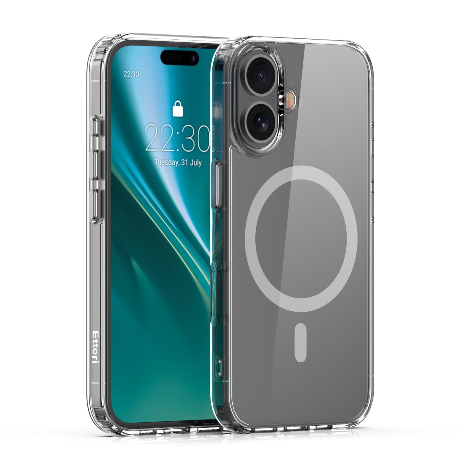 Etteri Color Mag Back Cover Σιλικόνης / Πλαστικό Γκρι (iPhone 16 Plus)