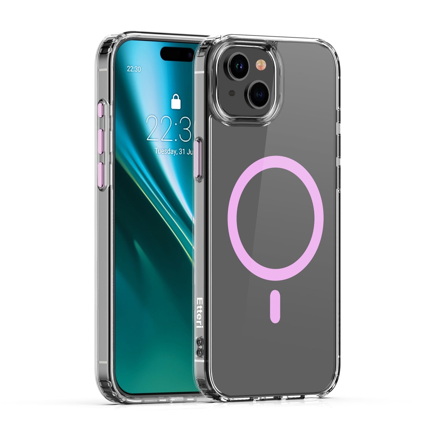 Etteri Color Mag Back Cover Σιλικόνης / Πλαστικό Ροζ (iPhone 14)