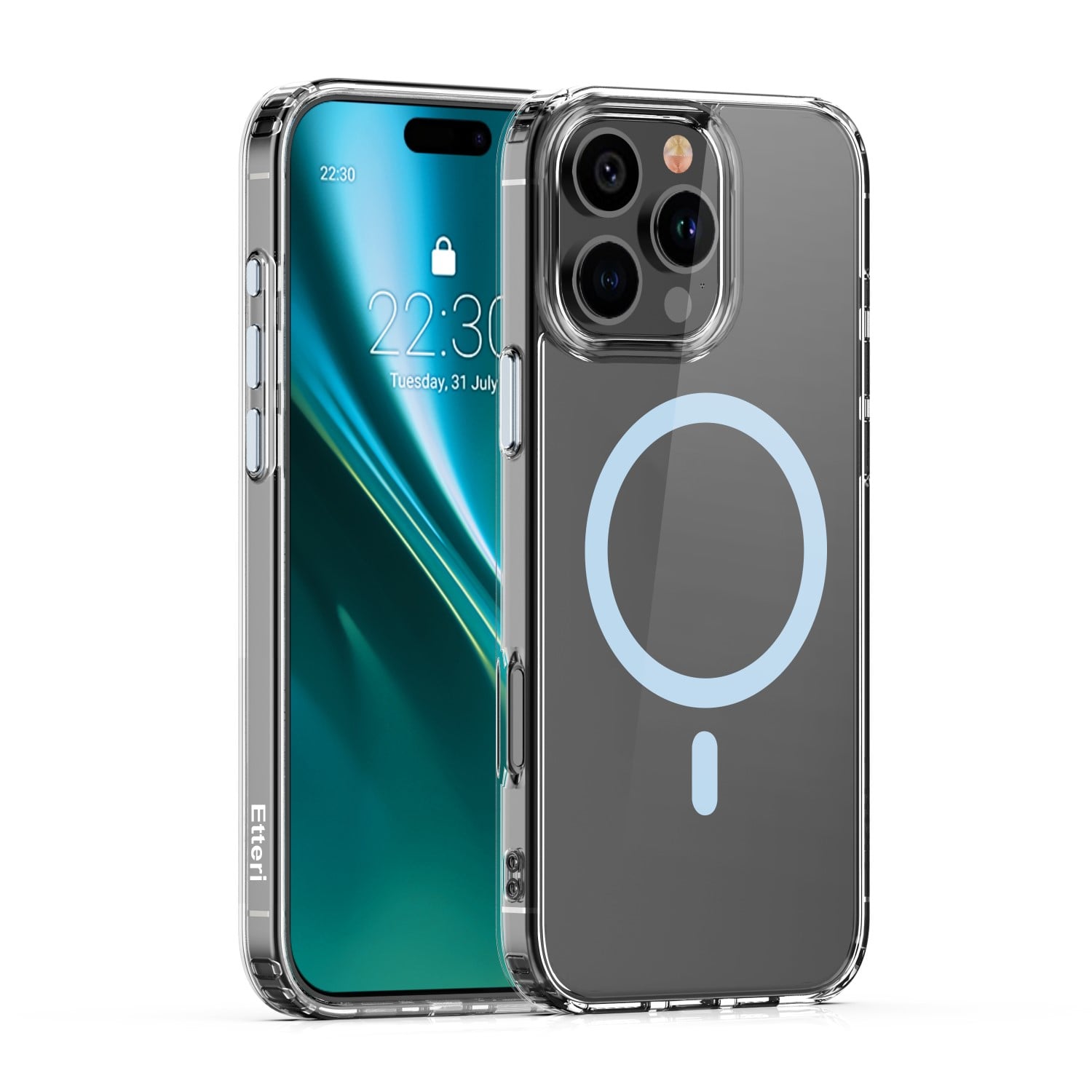Etteri Color Mag Back Cover Σιλικόνης / Πλαστικό Μπλε (iPhone 16 Pro Max)