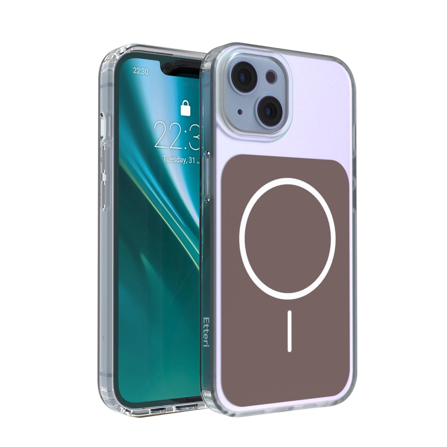 Etteri Hidden Pearl Back Cover Πλαστικό Καφέ (iPhone 14)