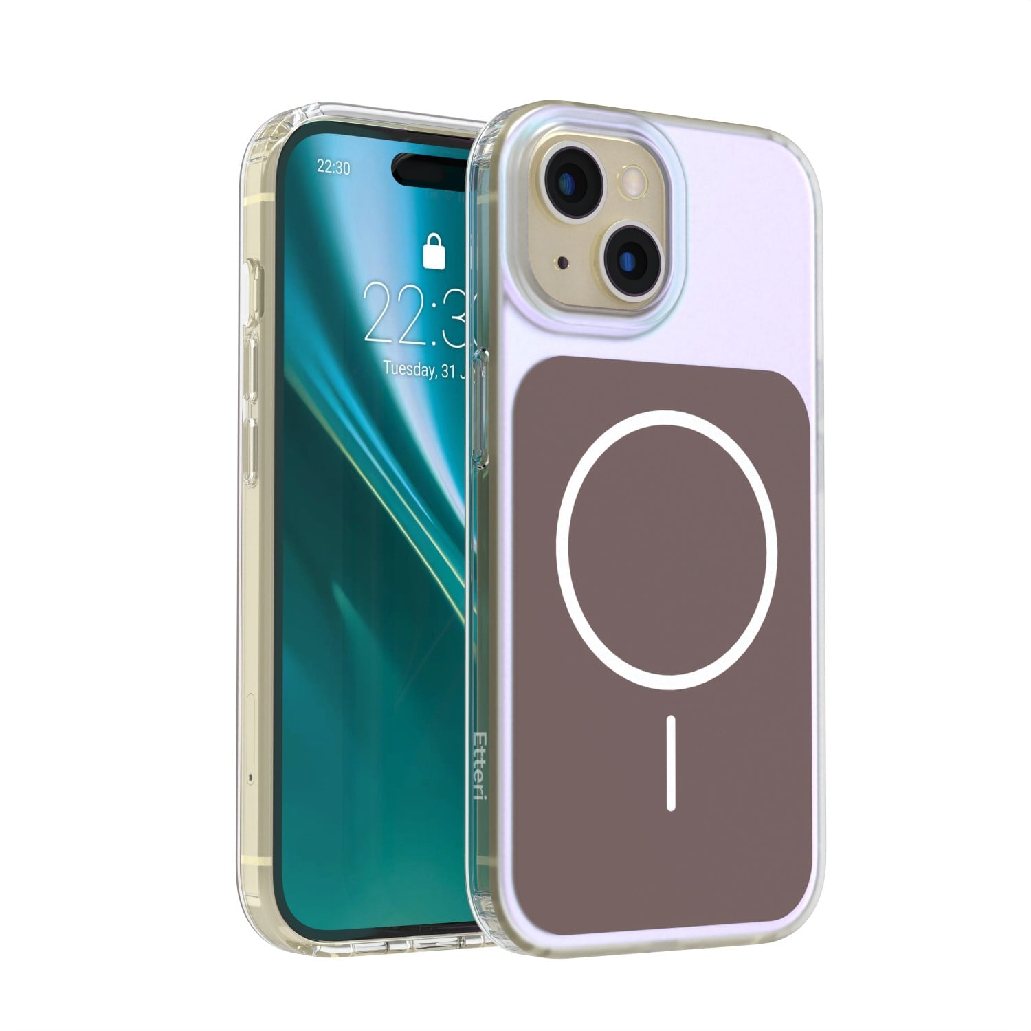 Etteri Hidden Pearl Back Cover Πλαστικό Καφέ (iPhone 15)