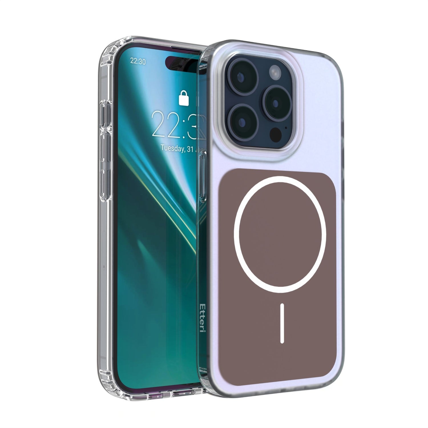 Etteri Hidden Pearl Back Cover Πλαστικό Καφέ (iPhone 15 Pro)