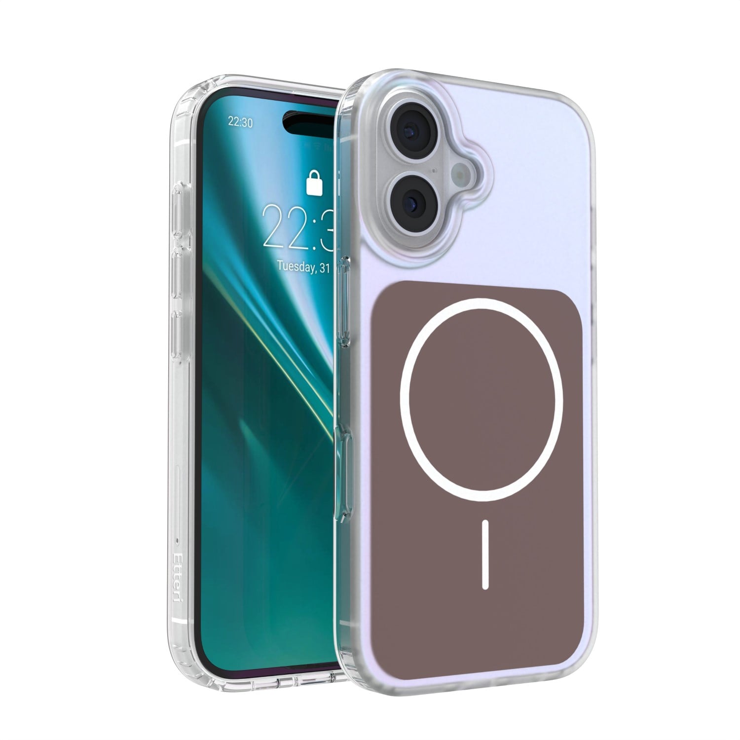 Etteri Hidden Pearl Back Cover Πλαστικό Καφέ (iPhone 16)
