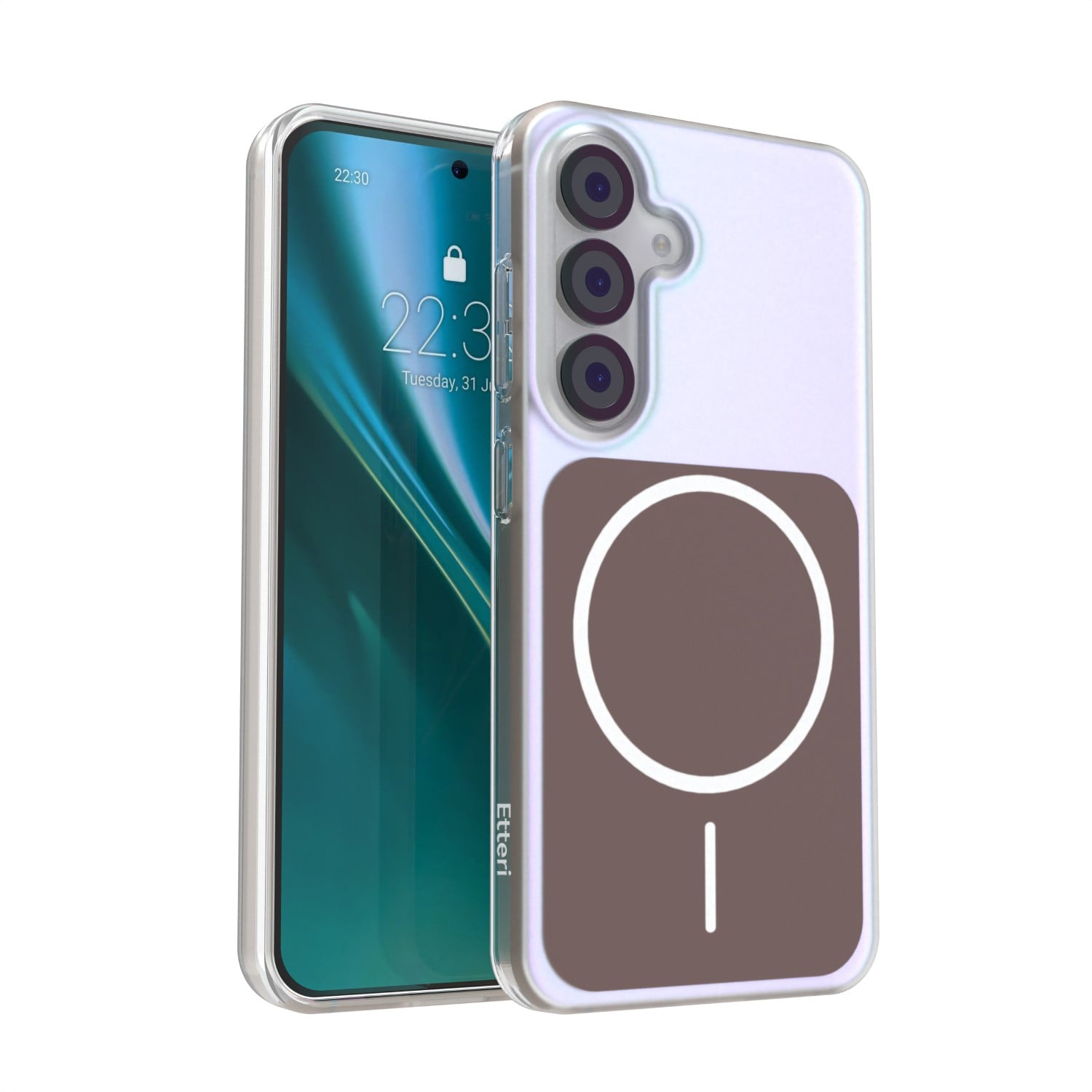 Etteri Hidden Pearl Back Cover Πλαστικό Καφέ (Galaxy S25)
