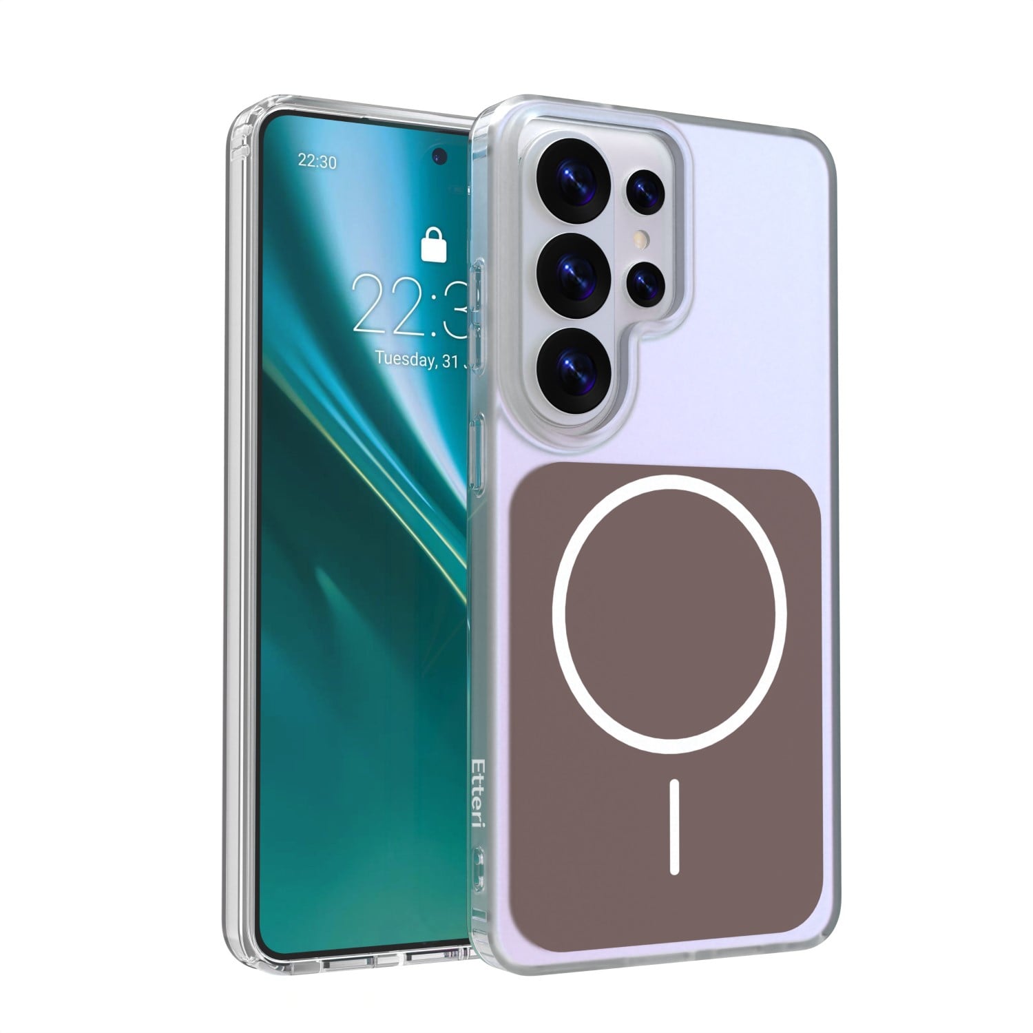 Etteri Hidden Pearl Back Cover Πλαστικό Καφέ (Galaxy S26 Ultra)