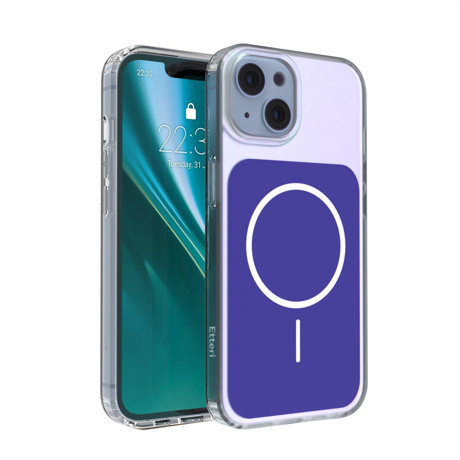 Etteri Hidden Pearl Back Cover Πλαστικό Μπλε (iPhone 14)