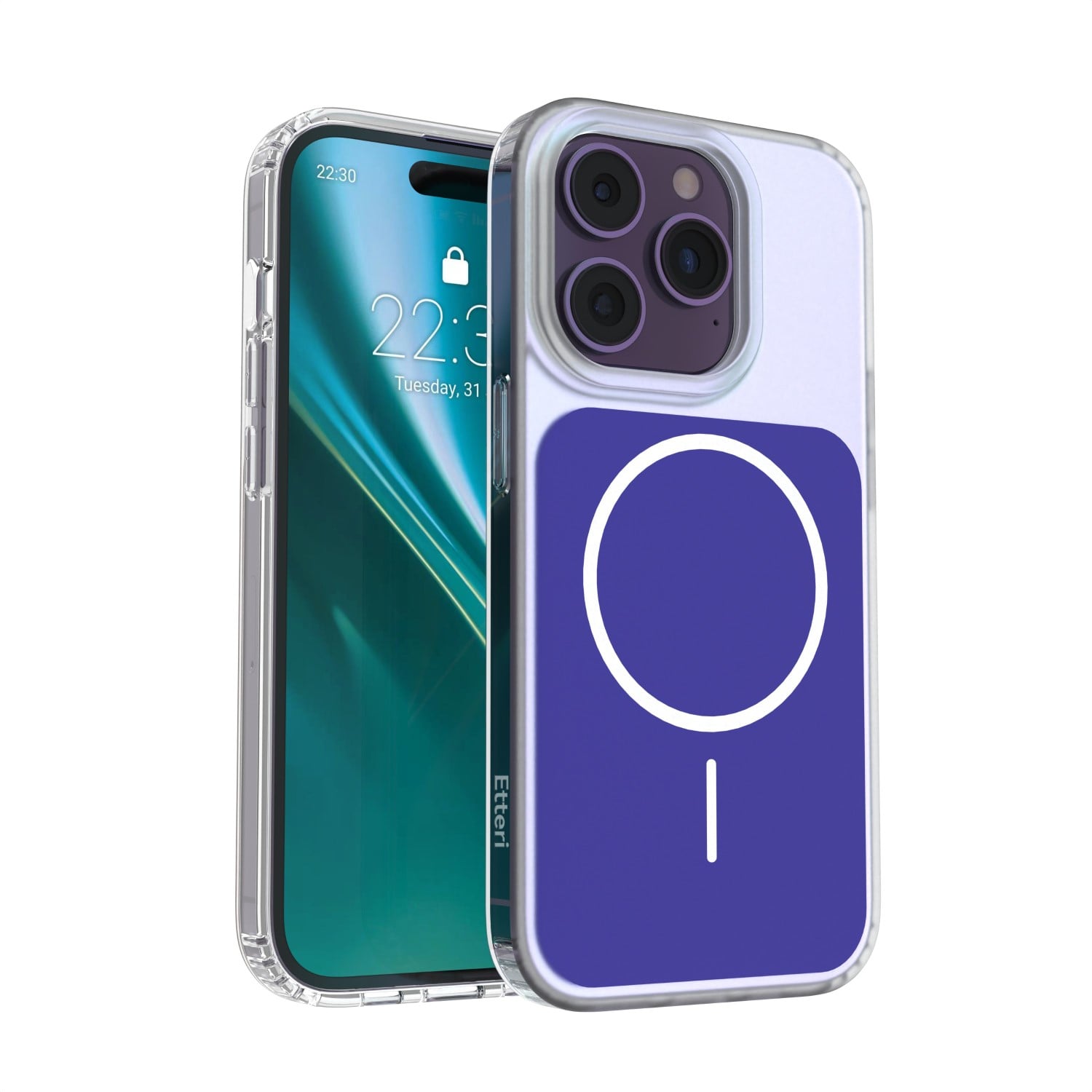 Etteri Hidden Pearl Back Cover Πλαστικό Μπλε (iPhone 14 Pro)