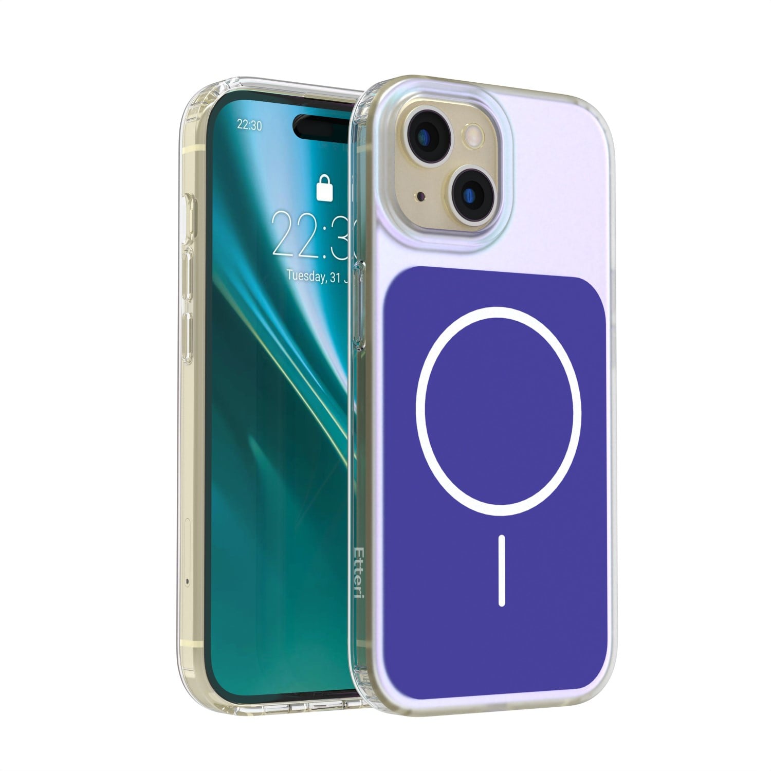 Etteri Hidden Pearl Back Cover Πλαστικό Μπλε (iPhone 15)