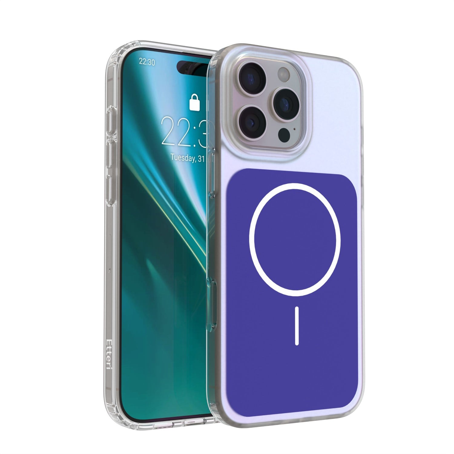 Etteri Hidden Pearl Back Cover Πλαστικό Μπλε (iPhone 16 Pro Max)