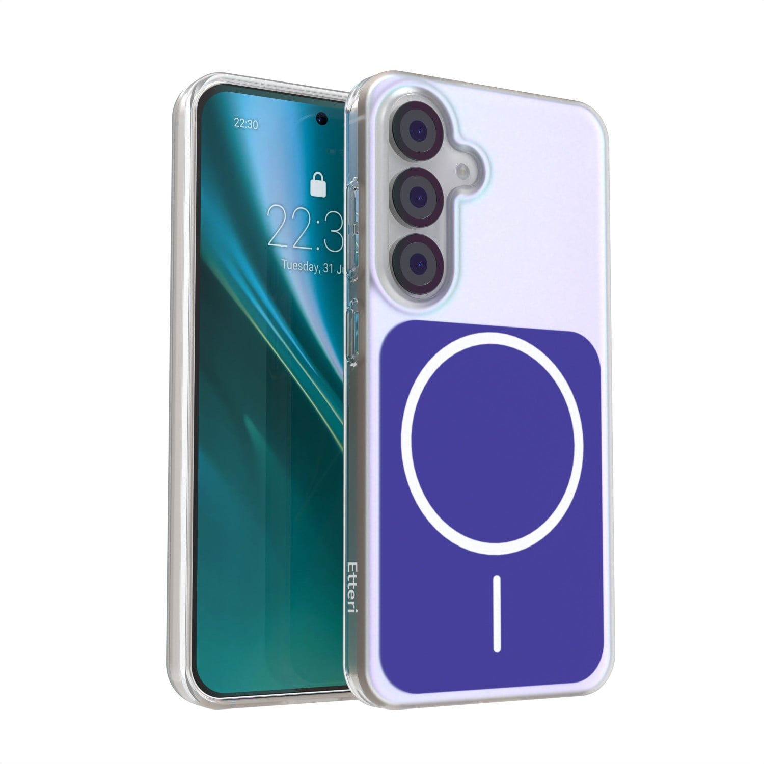 Etteri Hidden Pearl Back Cover Πλαστικό Μπλε (Galaxy S25)