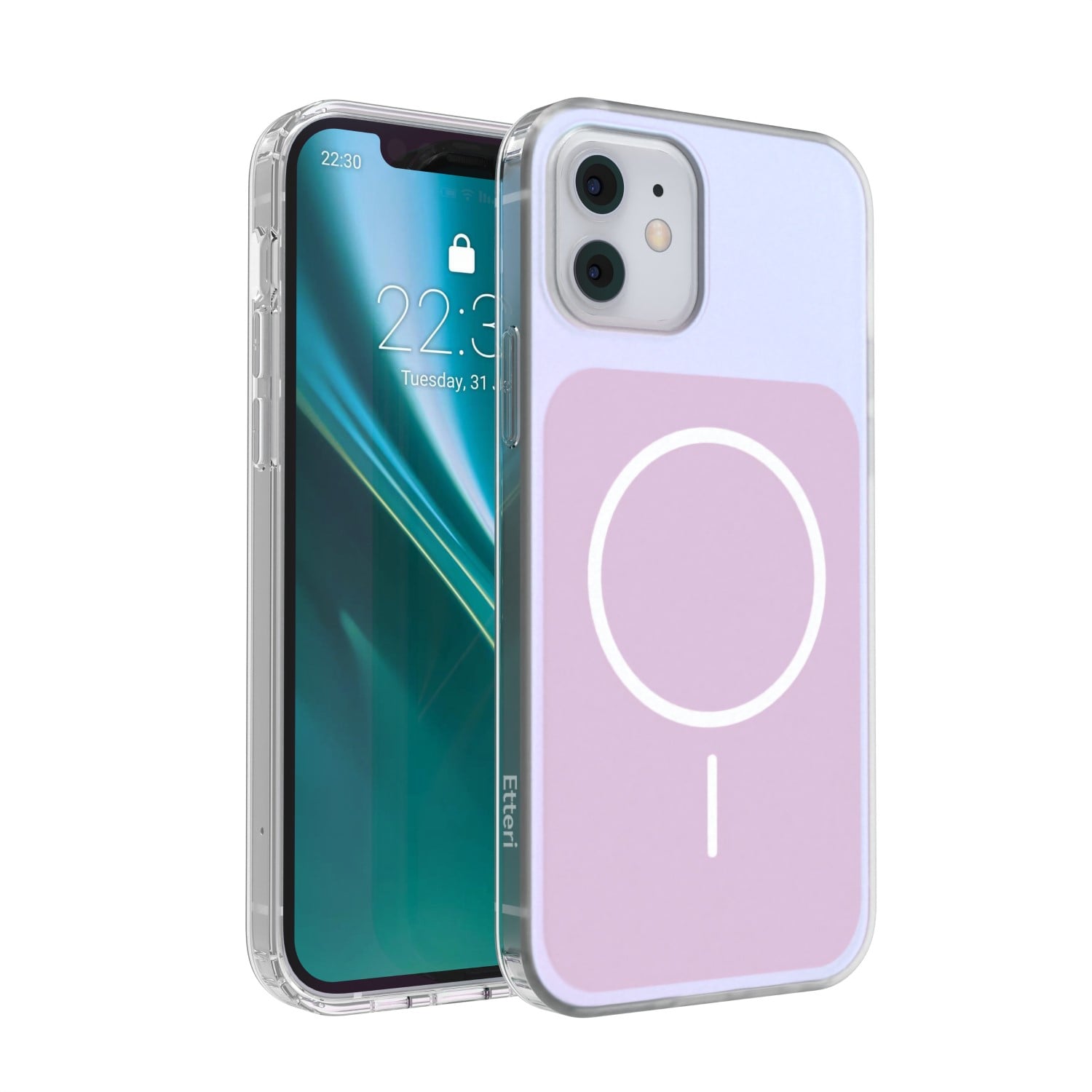 Etteri Hidden Pearl Back Cover Πλαστικό Ροζ (iPhone 12 / 12 Pro)
