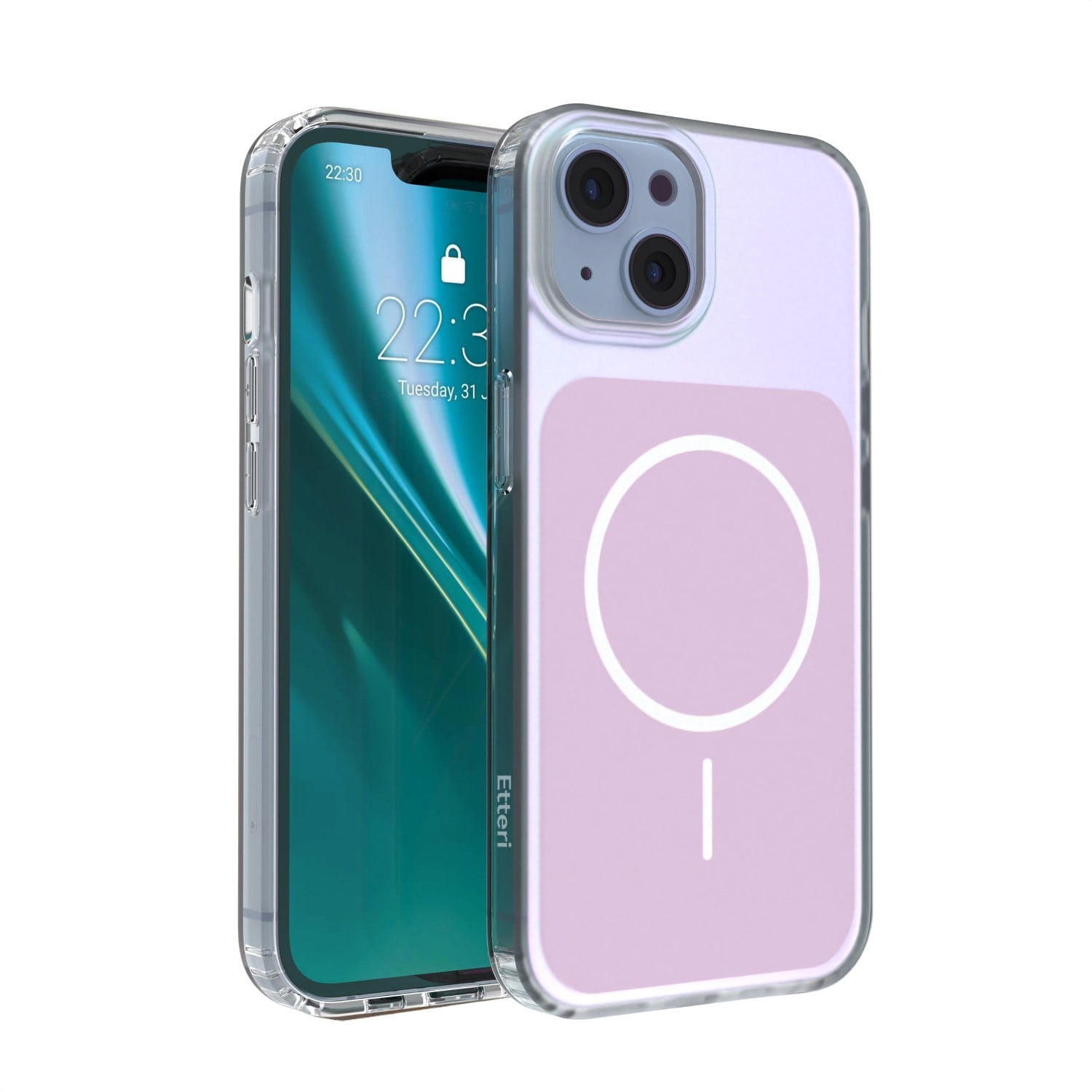Etteri Hidden Pearl Back Cover Πλαστικό Ροζ (iPhone 14)