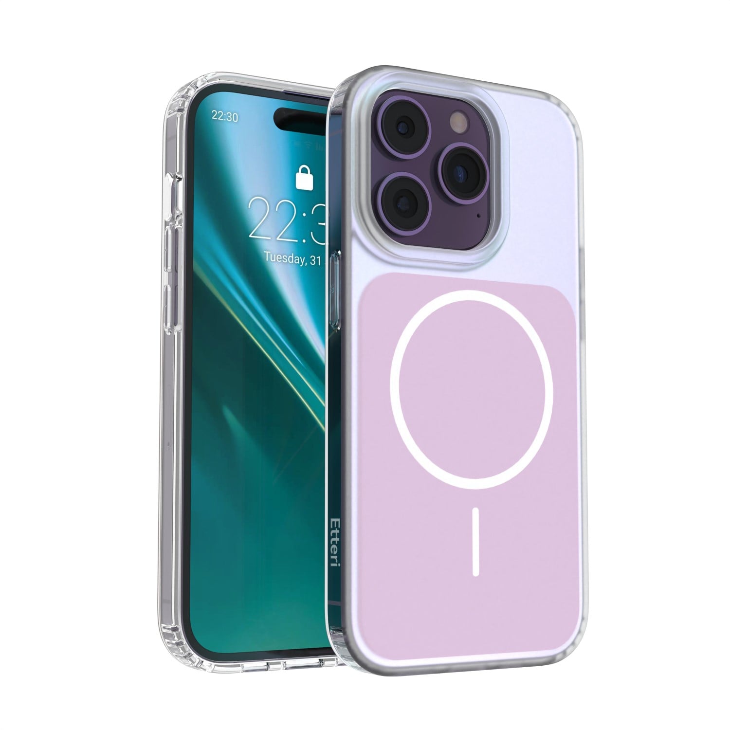 Etteri Hidden Pearl Back Cover Πλαστικό Ροζ (iPhone 14 Pro)