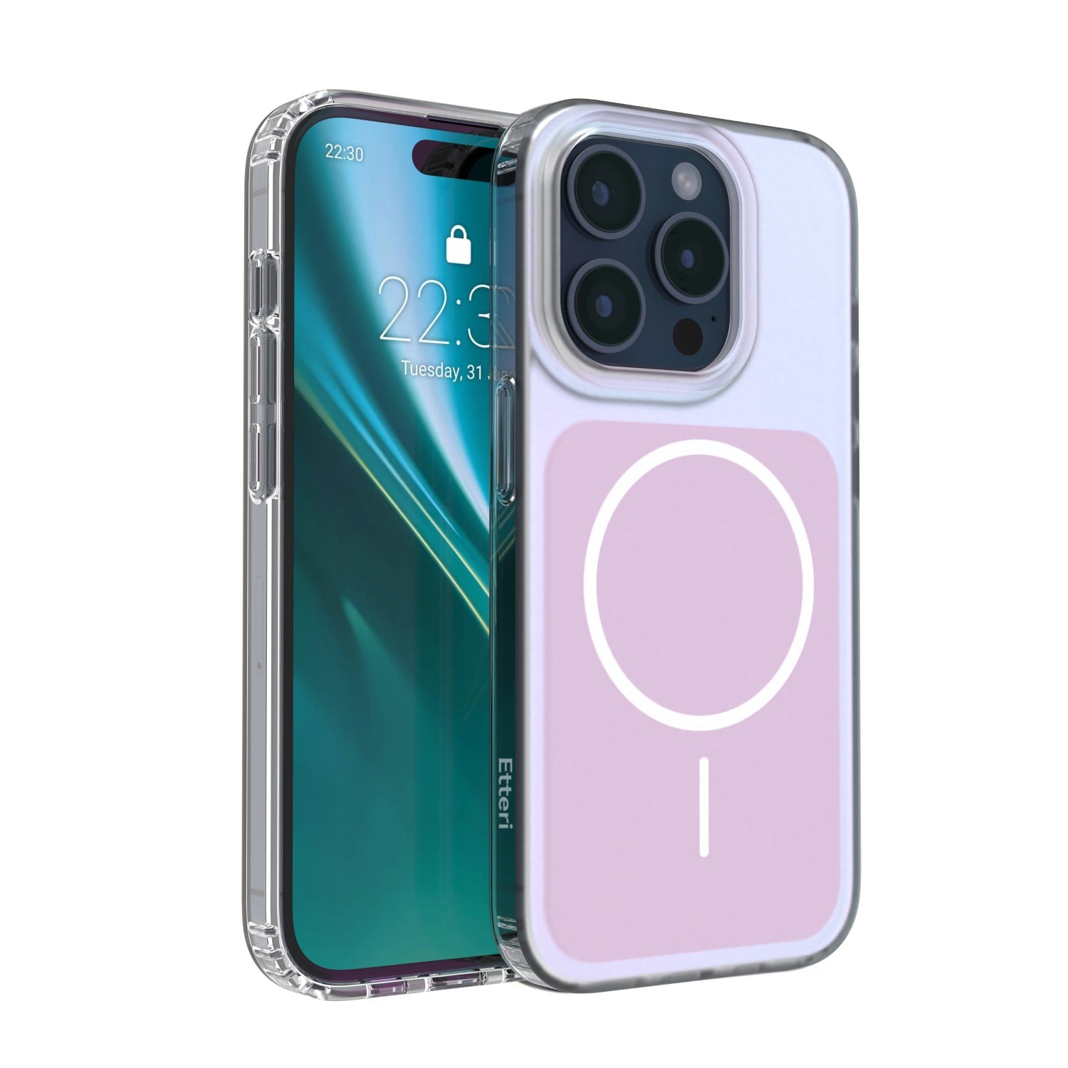 Etteri Hidden Pearl Back Cover Πλαστικό Ροζ (iPhone 15 Pro)