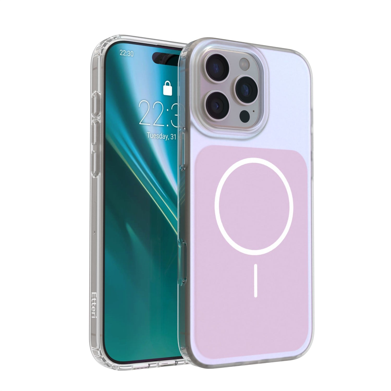 Etteri Hidden Pearl Back Cover Πλαστικό Ροζ (iPhone 16 Pro Max)