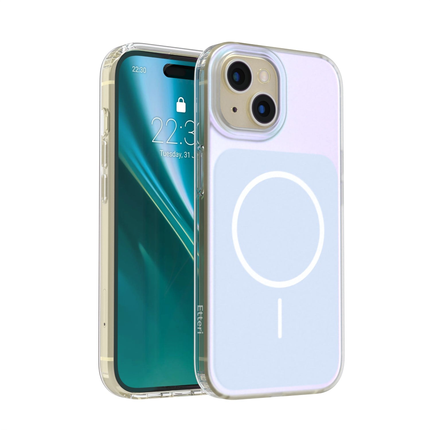 Etteri Hidden Pearl Back Cover Πλαστικό Γαλάζιο (iPhone 15)
