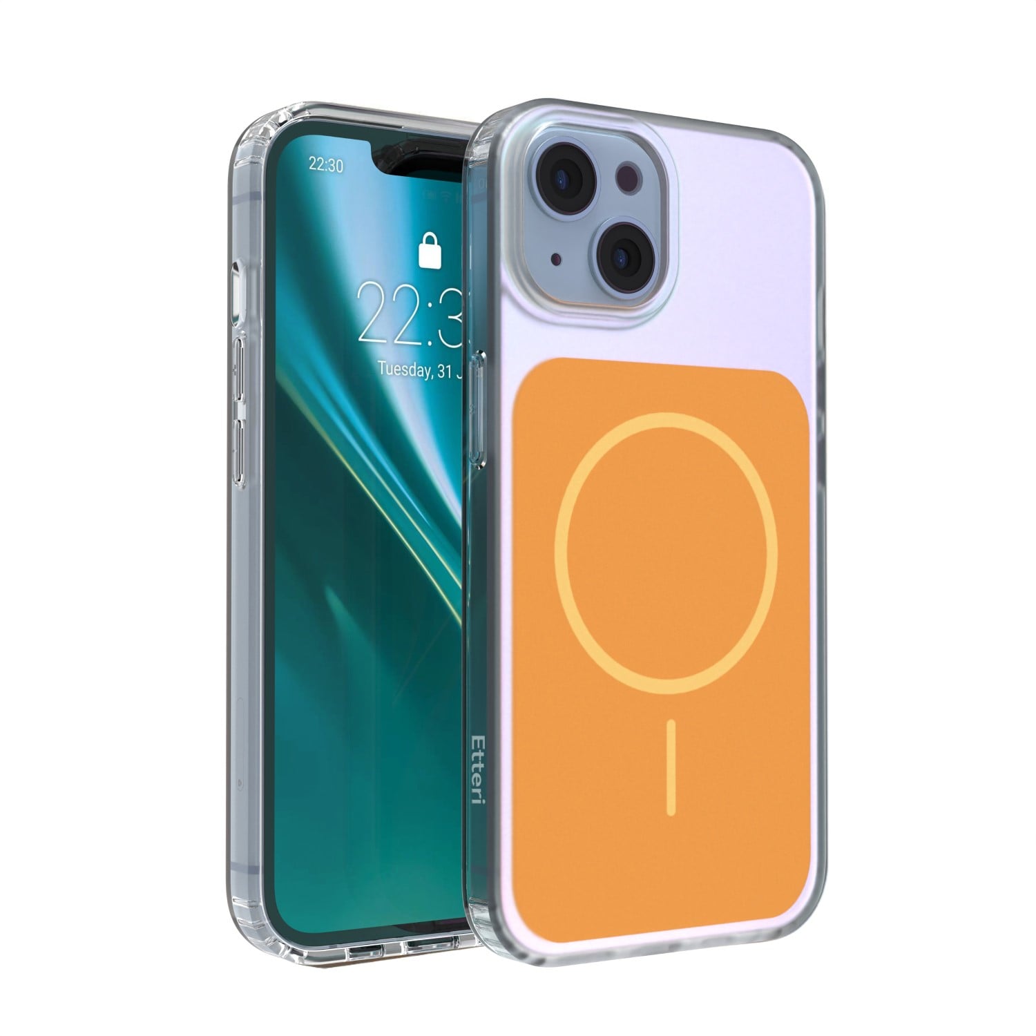 Etteri Hidden Pearl Back Cover Πλαστικό Πορτοκαλί (iPhone 13)
