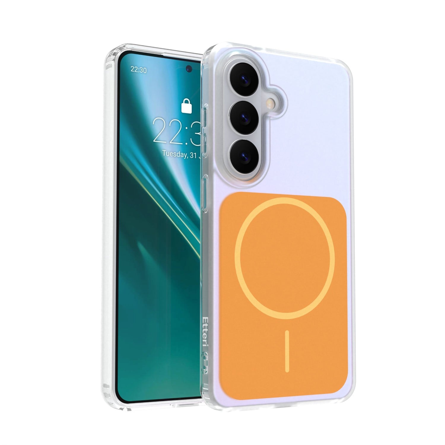 Etteri Hidden Pearl Back Cover Πλαστικό Πορτοκαλί (Galaxy S26)