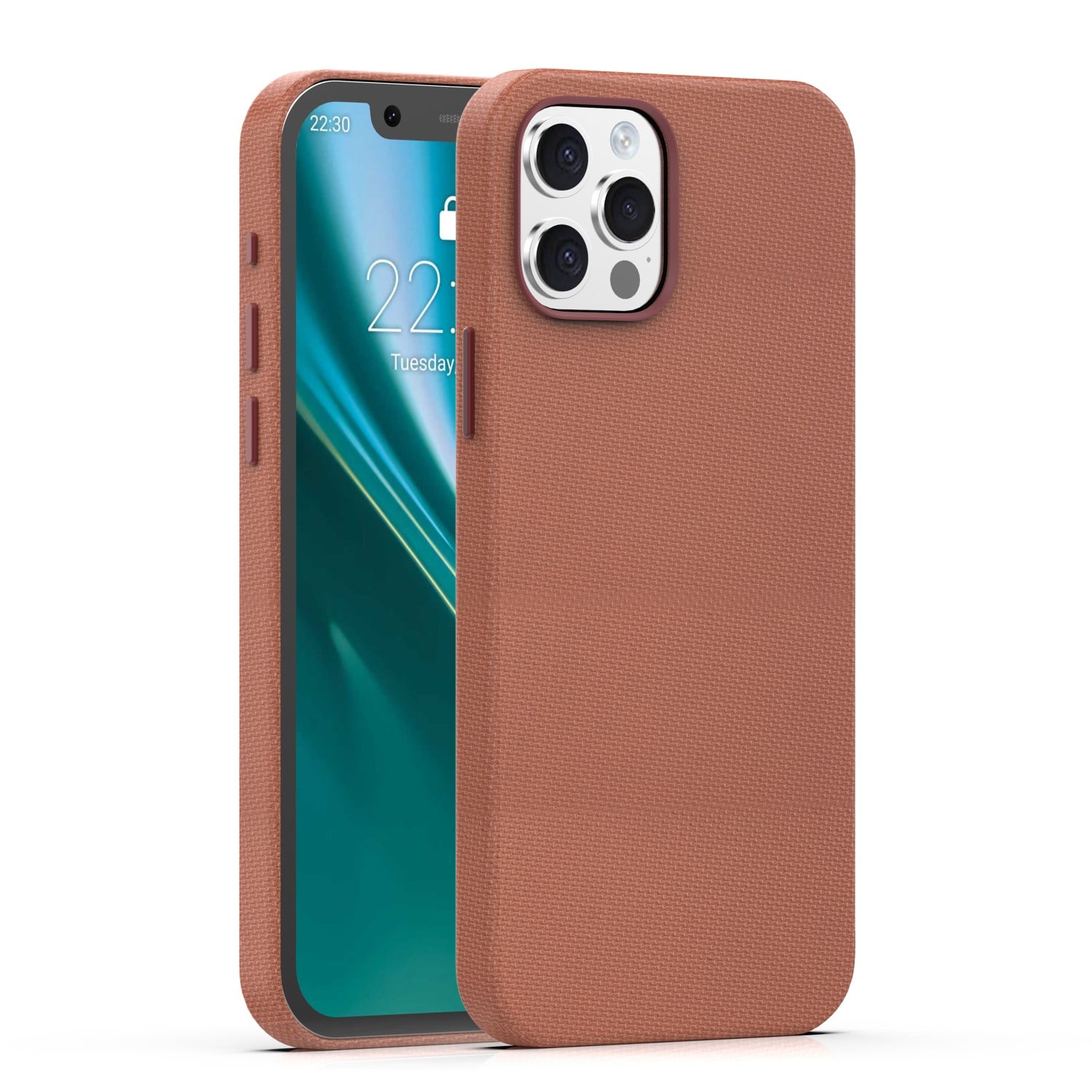Mag Back Cover Σιλικόνης 2mm Καφέ (iPhone 12 / 12 Pro)