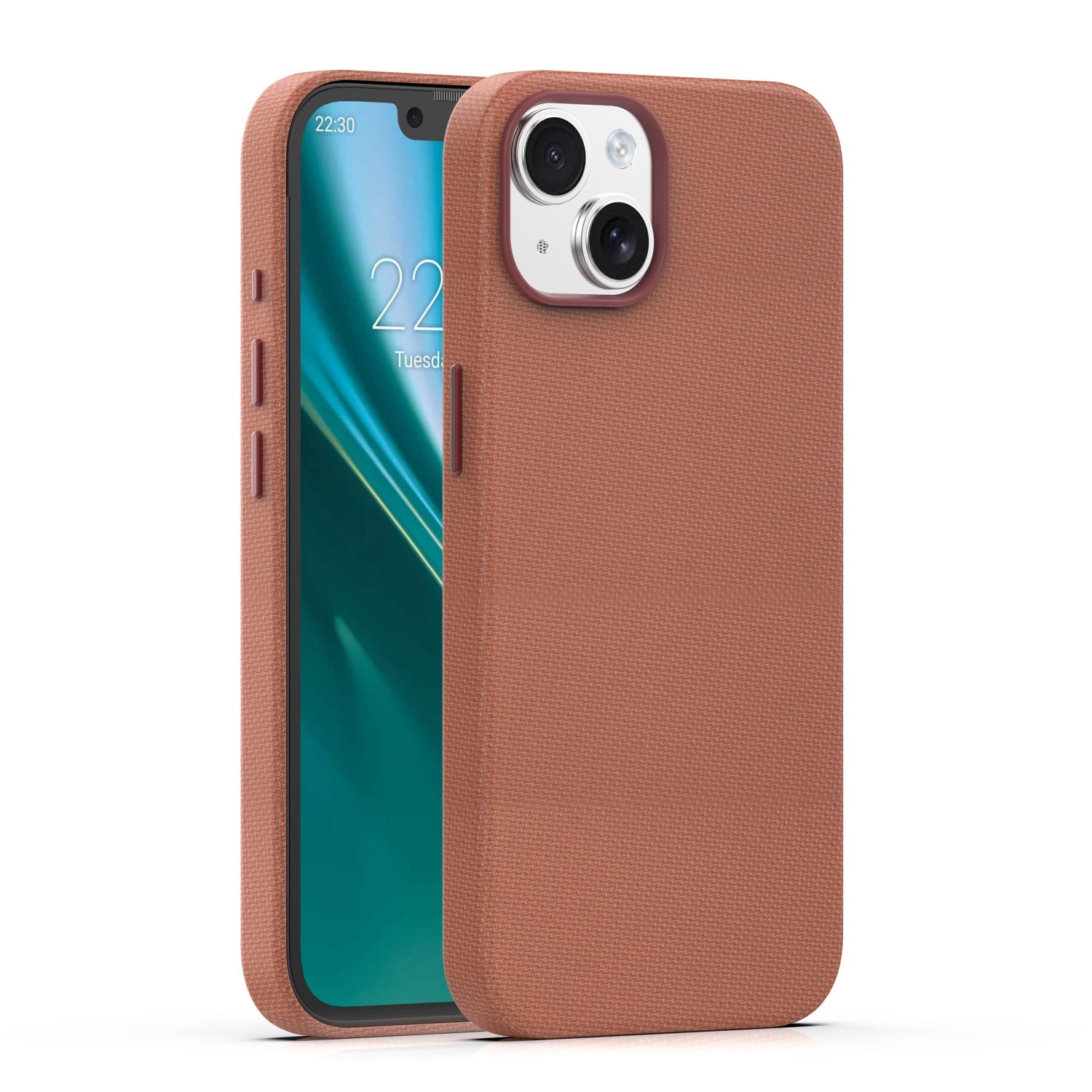 Mag Back Cover Σιλικόνης 2mm Καφέ (iPhone 15)