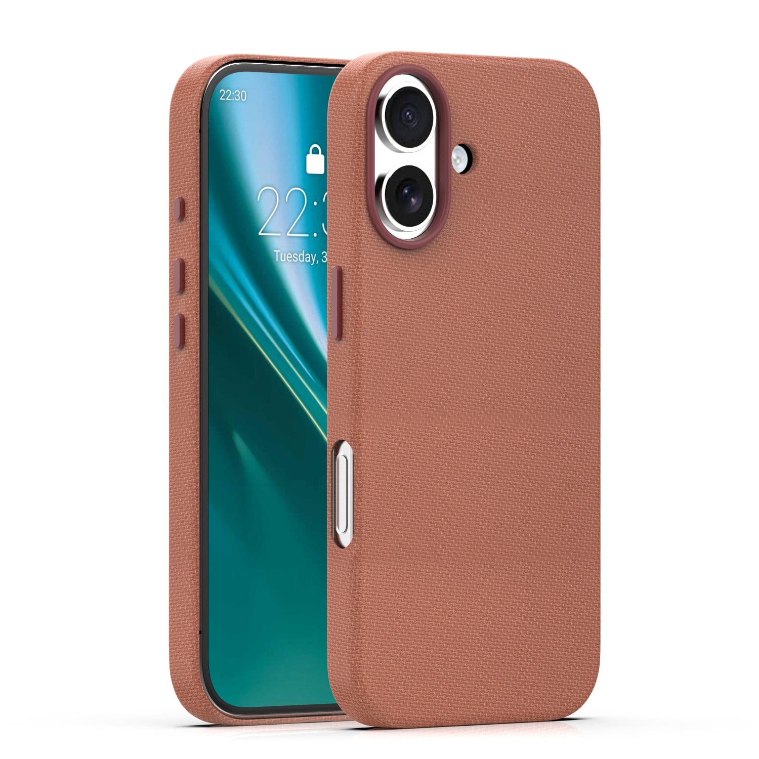 Mag Back Cover Σιλικόνης 2mm Καφέ (iPhone 16)