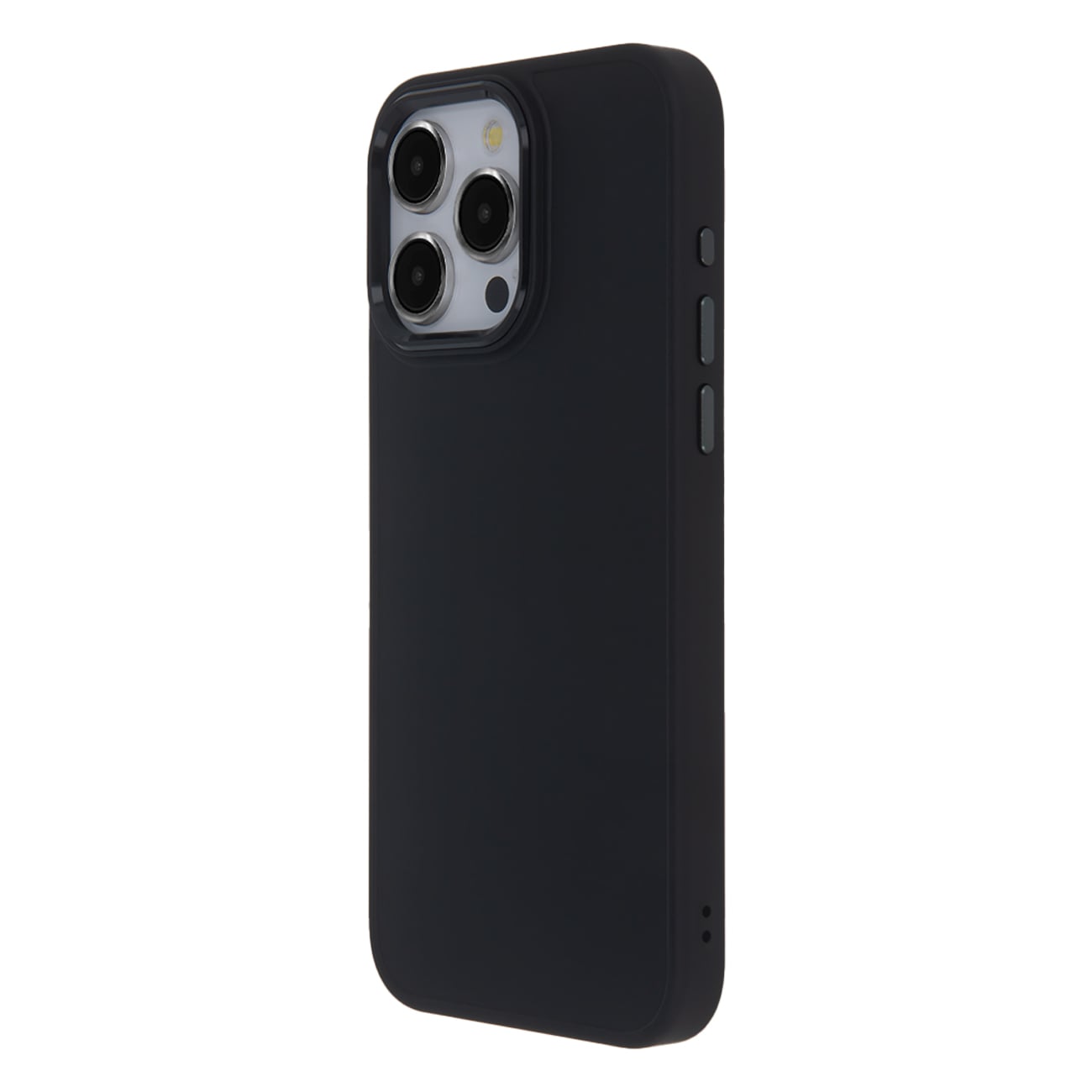 Matt Back Cover Σιλικόνης Μαύρο (iPhone 16 Plus)