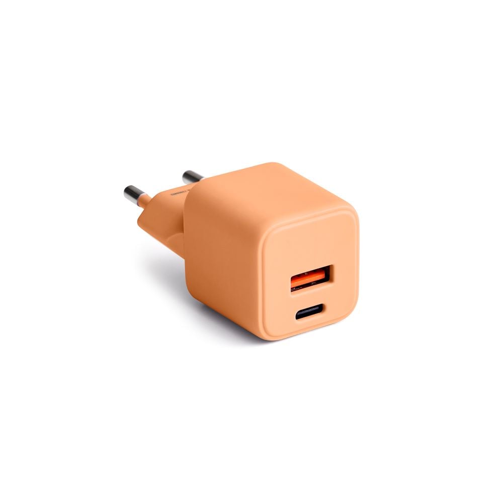 Colorum Φορτιστής με Ενσωματωμένο Καλώδιο 30W Power Delivery Πορτοκαλί (GSM179872)