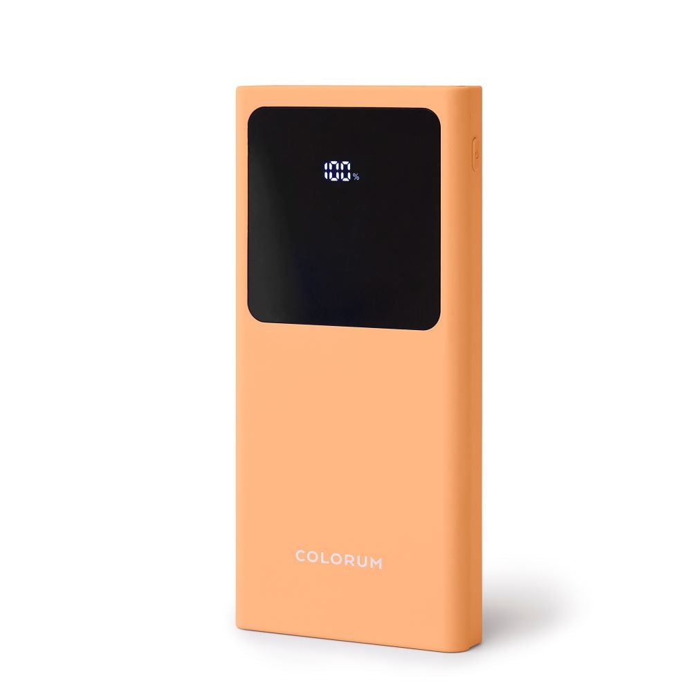 Colorum Power Bank 10000mAh 22.5W με 2 Θύρες USB-A και Θύρα USB-C xPeach Fuzz