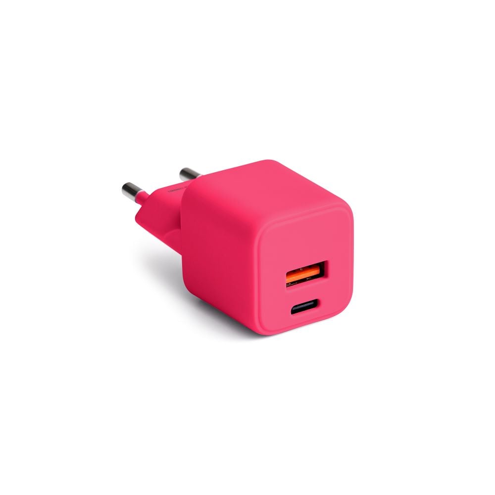 Colorum Φορτιστής με Ενσωματωμένο Καλώδιο 30W Power Delivery Ροζ (GSM178772)