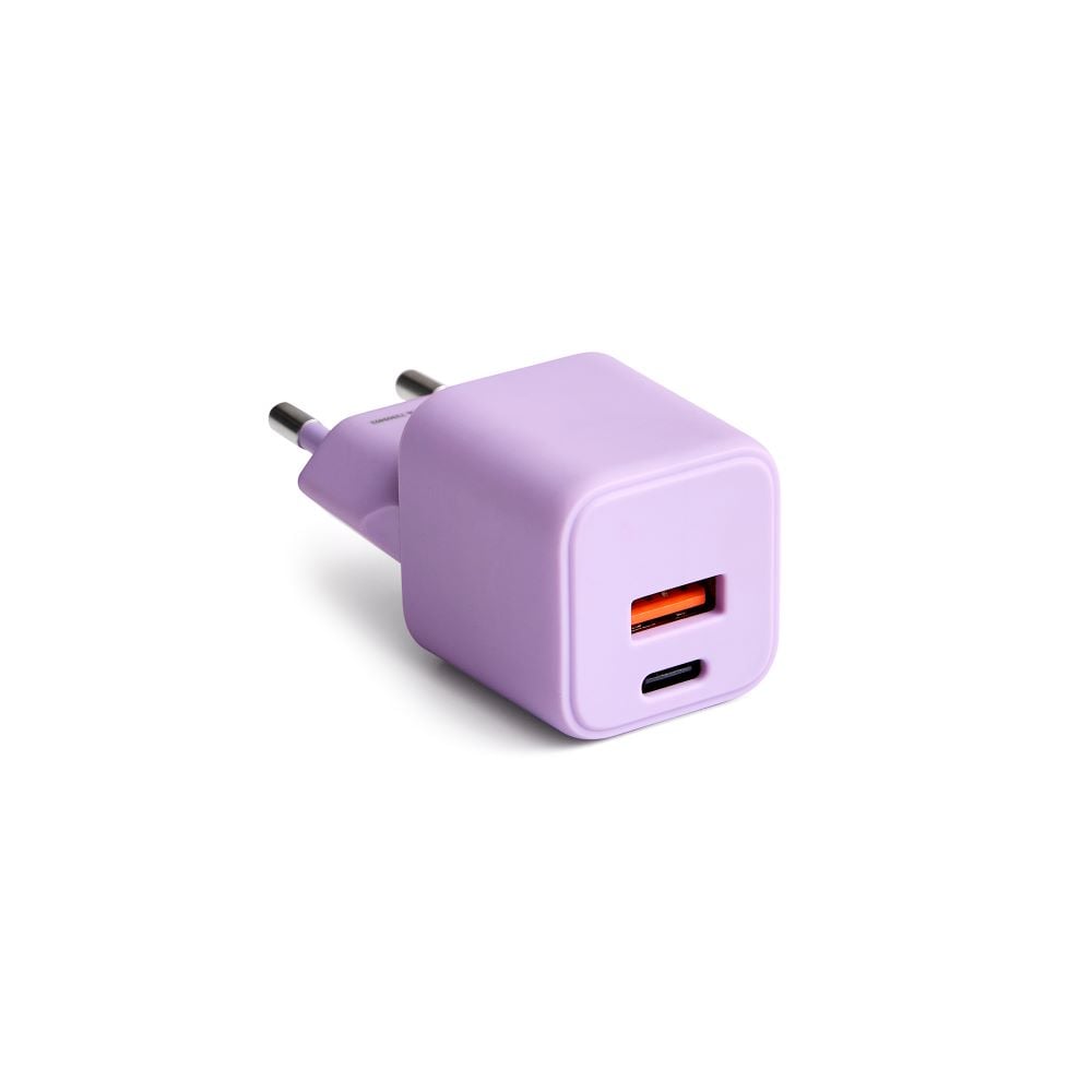 Colorum Φορτιστής με Ενσωματωμένο Καλώδιο 30W Power Delivery Μωβ (GSM178775)