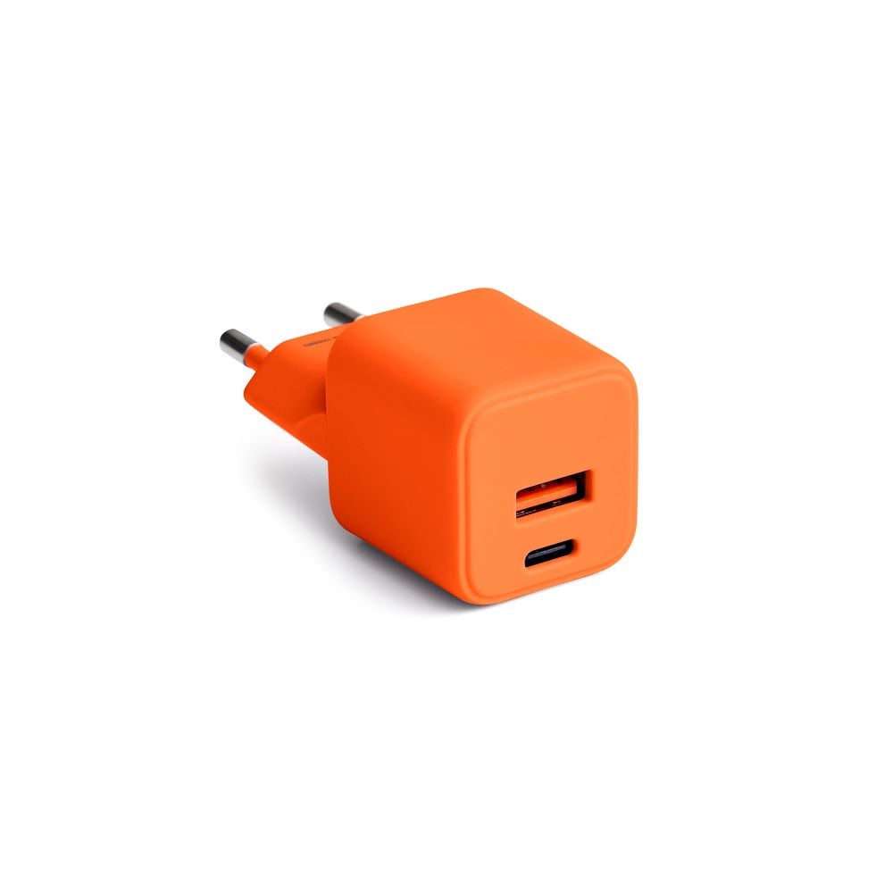 Colorum Φορτιστής με Ενσωματωμένο Καλώδιο 30W Power Delivery Πορτοκαλί (GSM178776)