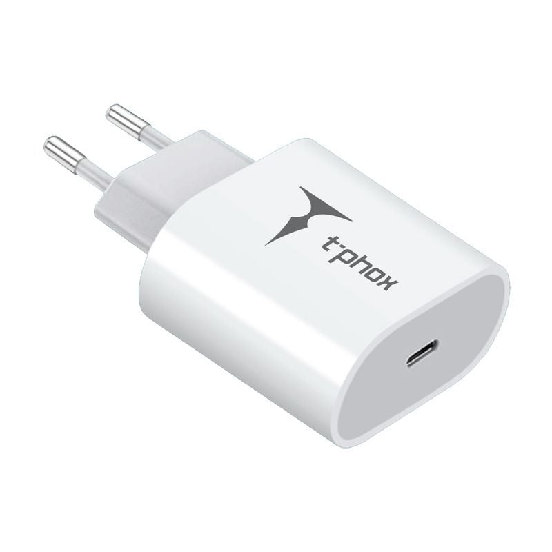 T-Phox Φορτιστής Χωρίς Καλώδιο με Θύρα USB-C 20W Power Delivery Λευκός