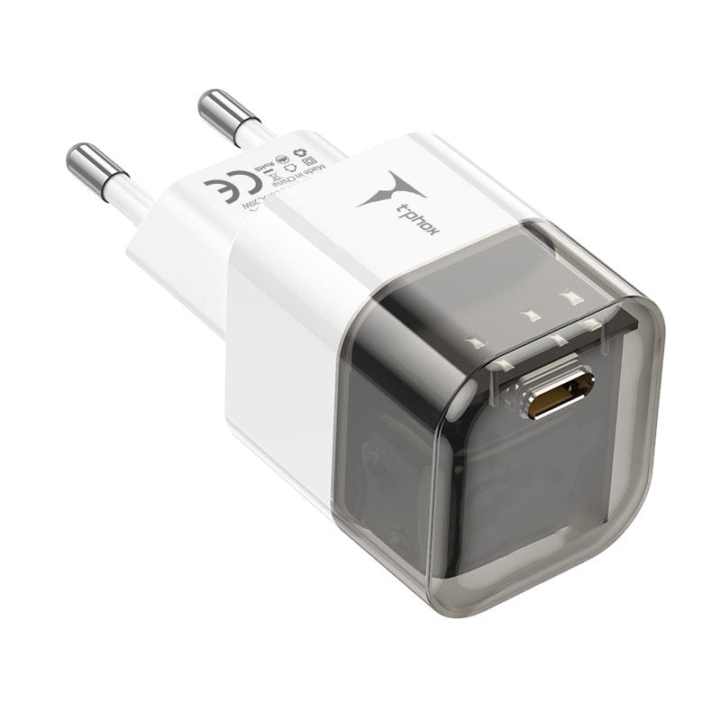 T-Phox Φορτιστής Χωρίς Καλώδιο με Θύρα USB-C 20W Power Delivery Μαύρος (T-PP10)