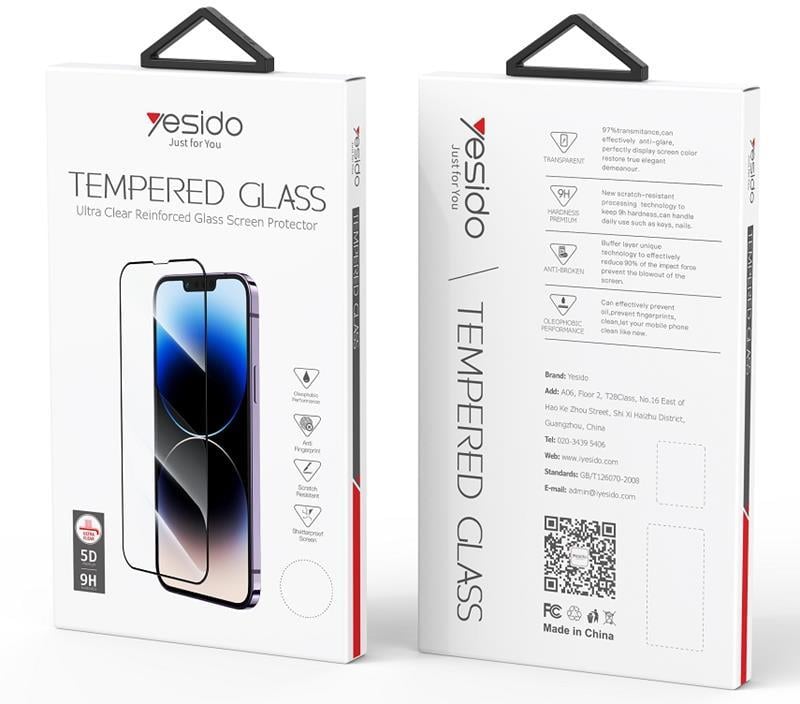 Yesido 5D Tempered Glass (iPhone 12 / 12 Pro)