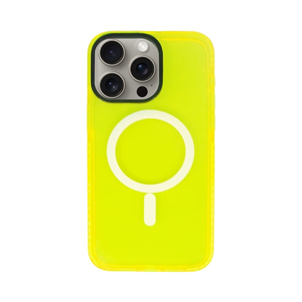 Vivid Back Cover Σιλικόνης Κίτρινο (iPhone 15 Pro Max)