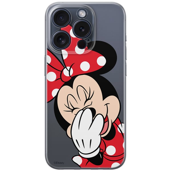 Case Apple Iphone 15 Pro Minnie 006 Disney Partial Print Transparent