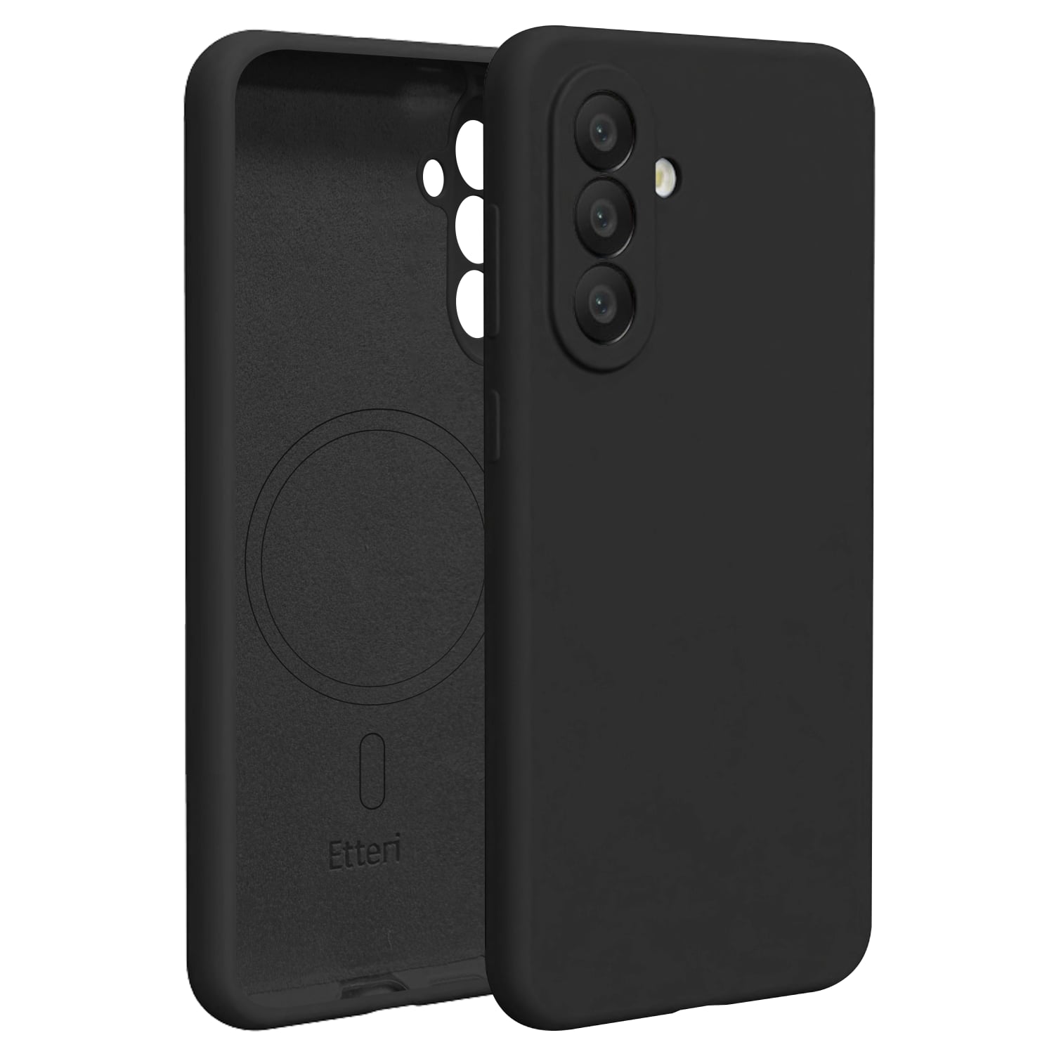 Etteri Mag Back Cover Σιλικόνης Μαύρο (Galaxy A37)