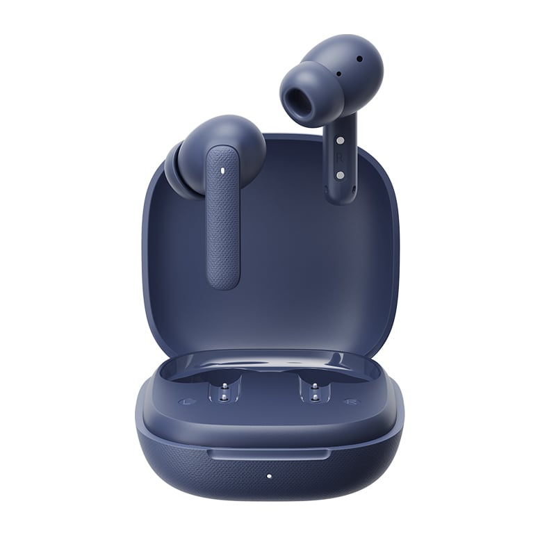 QCY Buds (QT43) Bluetooth Handsfree Ακουστικά με Αντοχή στον Ιδρώτα και Θήκη Φόρτισης Μπλε